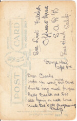 C.E. Futcher - Postcard Back
