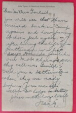 Reverse of Hut 31 postcard